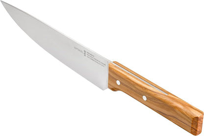 Parallele Trio Set of 3 Kitchen Knives - Chef, Carving, Paring Knife Trio Box Set, High Carbon Stainless Steel Blades, Sustainably Sourced Wood Handles, Made in France (Olivewood)