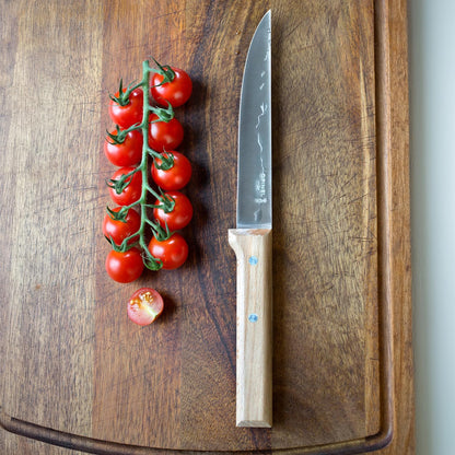 Parallele Trio Set of 3 Kitchen Knives - Chef, Carving, Paring Knife Trio Box Set, High Carbon Stainless Steel Blades, Sustainably Sourced Wood Handles, Made in France (Olivewood)