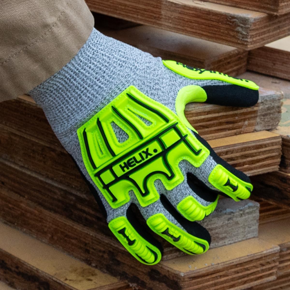General-Purpose | Abrasion and Cut-Resistant | Breathable | Safety Work Gloves | Helix Series