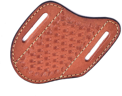 Handmade Leather Knife Sheath for Belt– EDC Belt Holster for Folding Knife | Compact EDC Belt Holster, Trapper Knife Sheath, For Pocket Knife Trapper Knife Sheath, Sheath for Pocket Knife