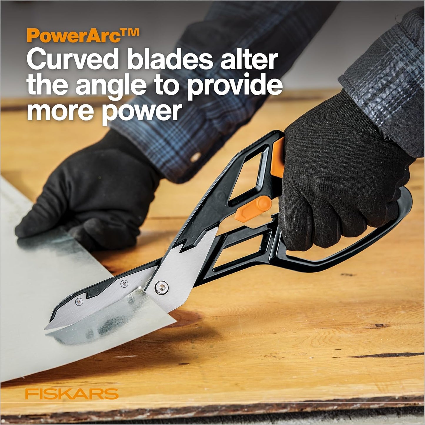 Pro 10" PowerArc Shop Shears, Heavy Duty Serrated Utility Scissors