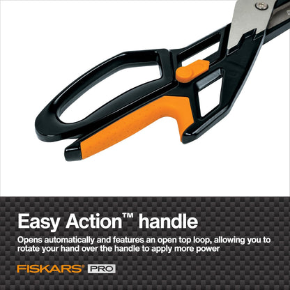 Pro 10" PowerArc Shop Shears, Heavy Duty Serrated Utility Scissors