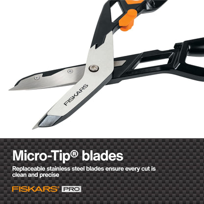 Pro 10" PowerArc Shop Shears, Heavy Duty Serrated Utility Scissors