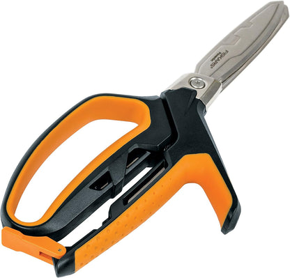 Pro 10" PowerArc Shop Shears, Heavy Duty Serrated Utility Scissors