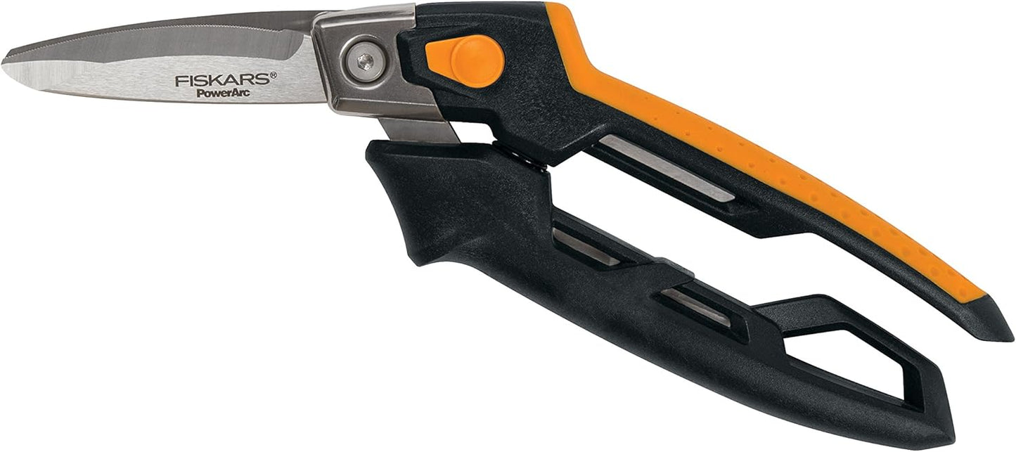 Pro 10" PowerArc Shop Shears, Heavy Duty Serrated Utility Scissors