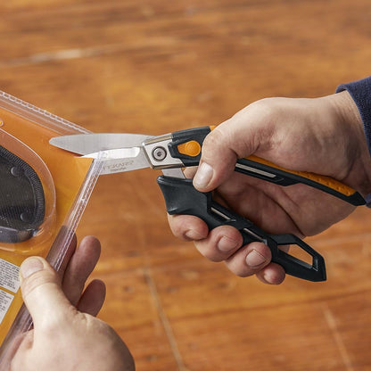 Pro 10" PowerArc Shop Shears, Heavy Duty Serrated Utility Scissors