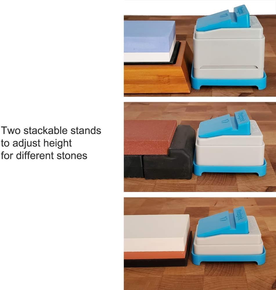 11°-23° and 24°-43° Combined, X-Large Angle Guides for Sharpening on Stone, Model LR5 by AngleGuide