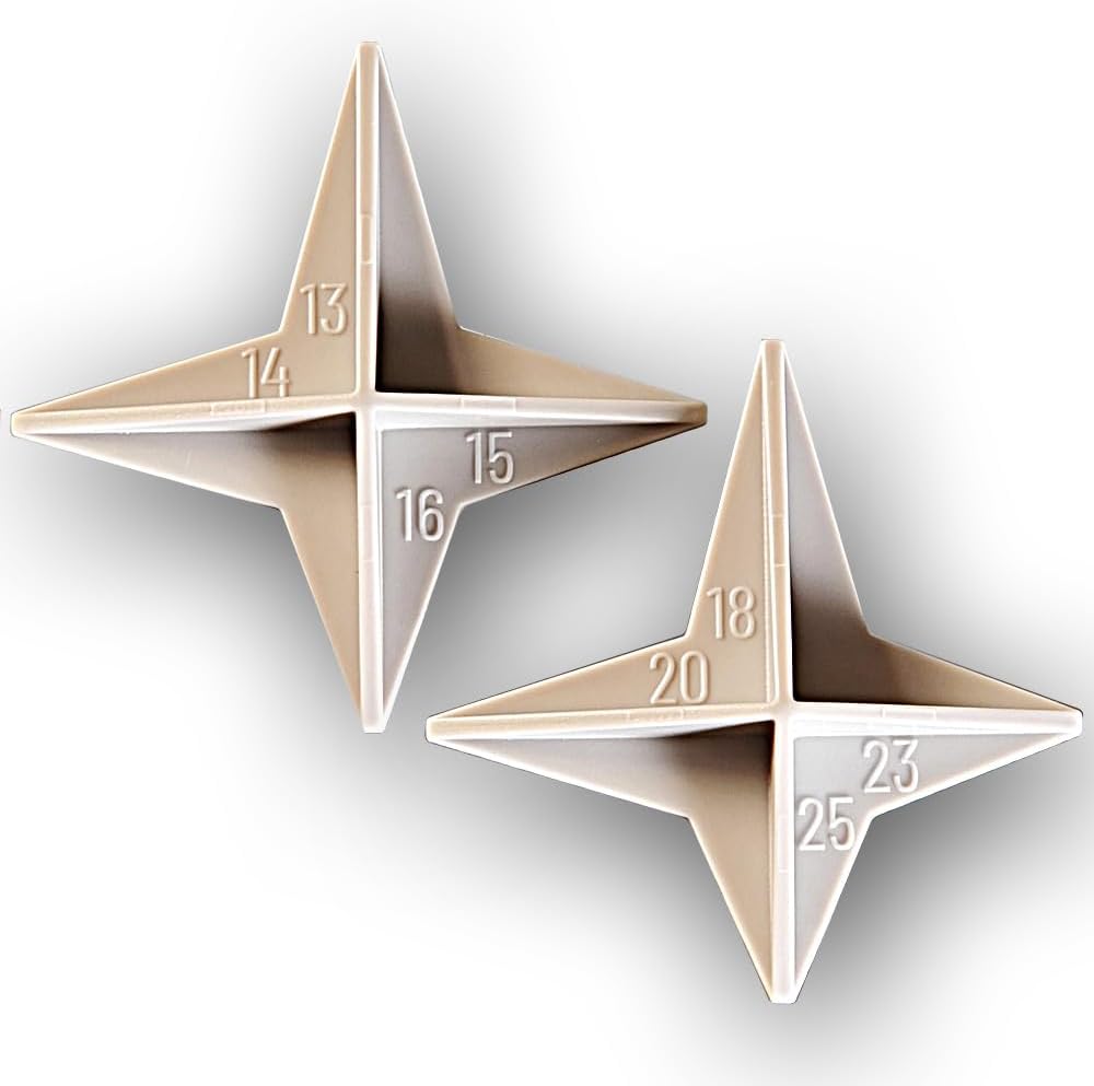 11°-23° and 24°-43° Combined, X-Large Angle Guides for Sharpening on Stone, Model LR5 by AngleGuide
