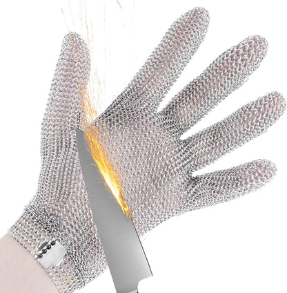 Cut Resistant Glove Cut Resistant Stainless Steel Metal Mesh Chainmail Glove for Meat CuttingOyster Shucking