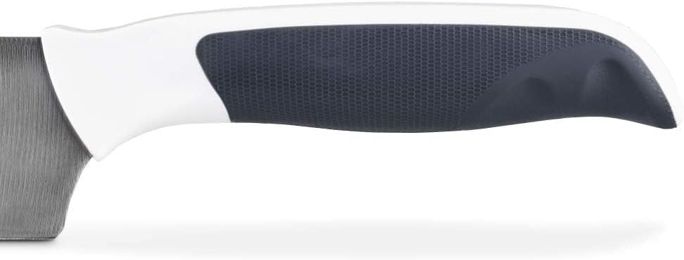 Cheese Knife – Stainless Steel Blade with Non-Stick Holes & Forked Tip for Serving – Cuts Soft, Semi-Soft & Firm Cheeses – Wheat Straw Handle, Dishwasher Safe, 5-Year Guarantee – 5"