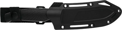 Kershaw Camp 5 Bowie Knife, Black, 4.75 Inch Fixed Clip Point Blade | High-Carbon Tool Steel, Full-Tang Blade, Includes Molded Sheath, Everyday Carry for Men and Women