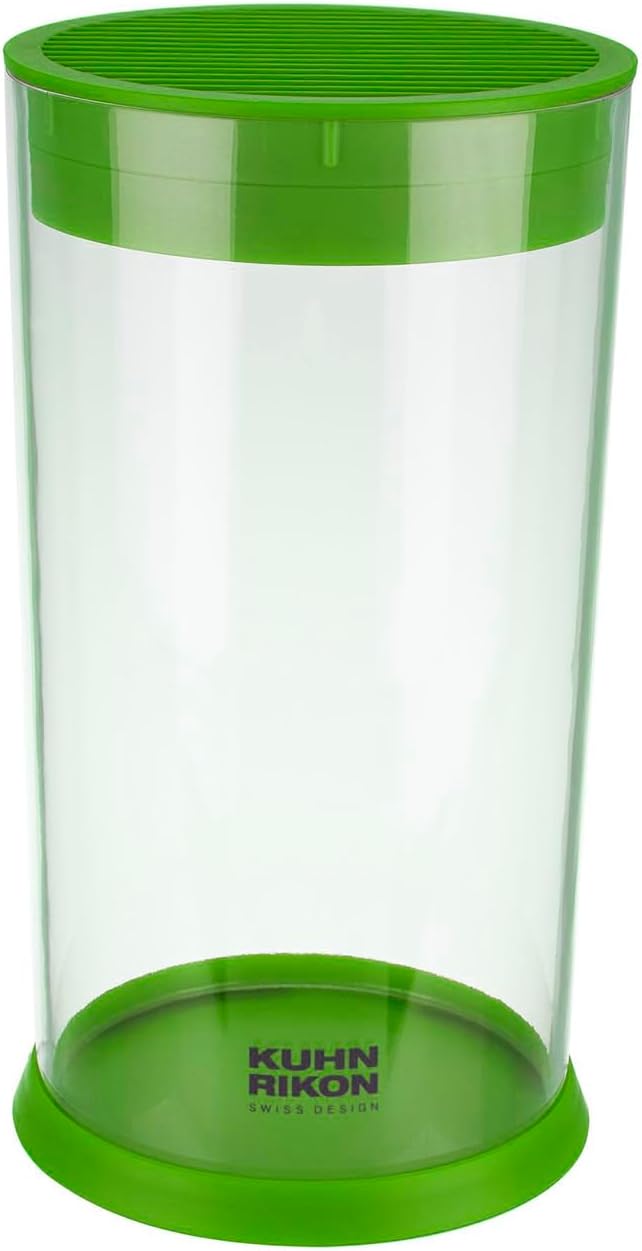 Easy Clean Round Acrylic Knife Block, Green