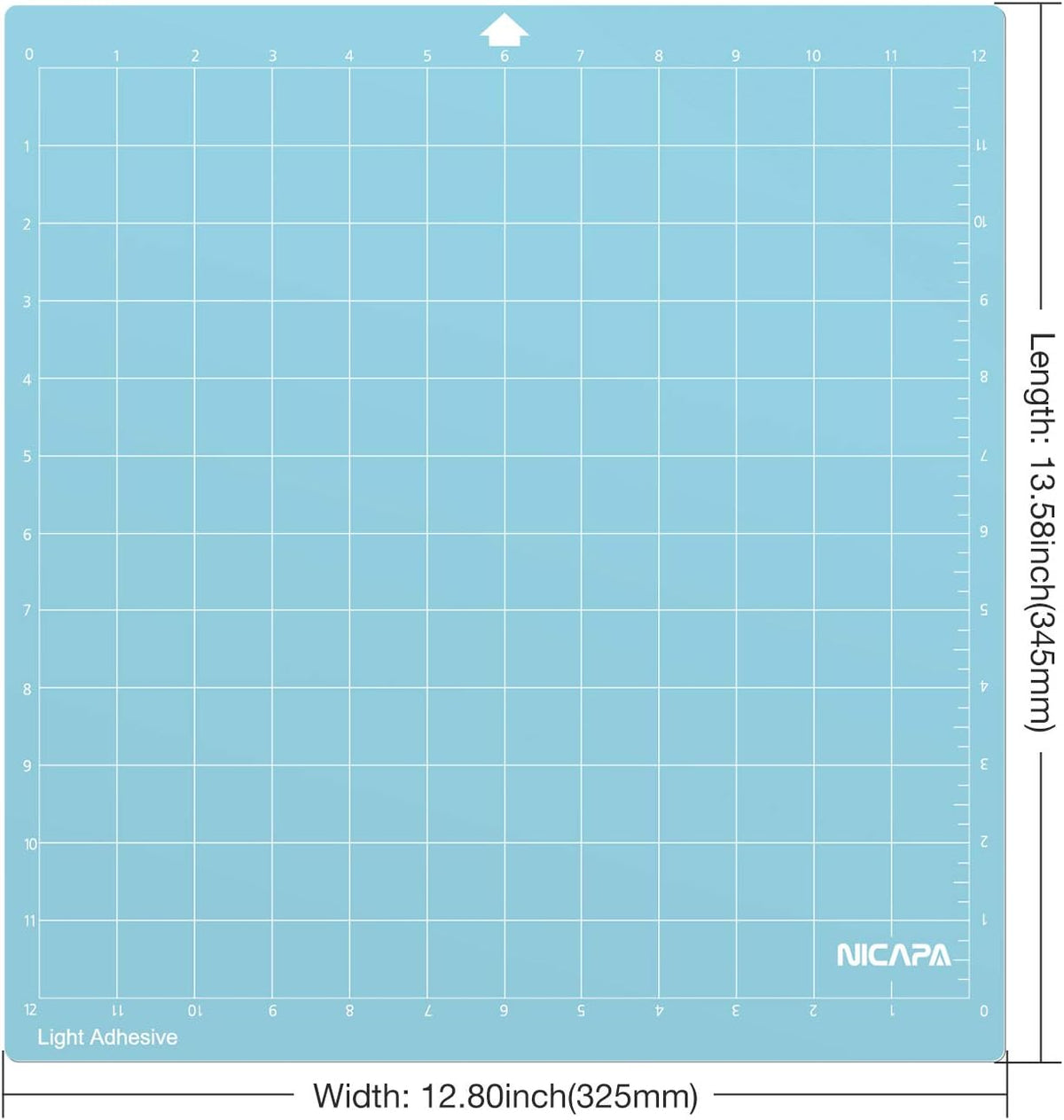 Cutting Mat for Silhouette Cameo 3/2/1 (Light-Grip,12x12 inch 3pack) Adhesive&Sticky Non-Slip Flexible Square Gridded Blue Cut Mats Replacement Accessories Set Matts Vinyl Craft Sewing