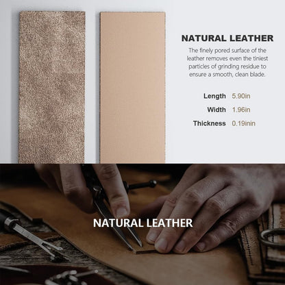 #3000 Fine #6000 Extra-Fine Corundum Whetstone Disc And Leather Strop Compatible With HORL 2 And For HORL 2 Pro