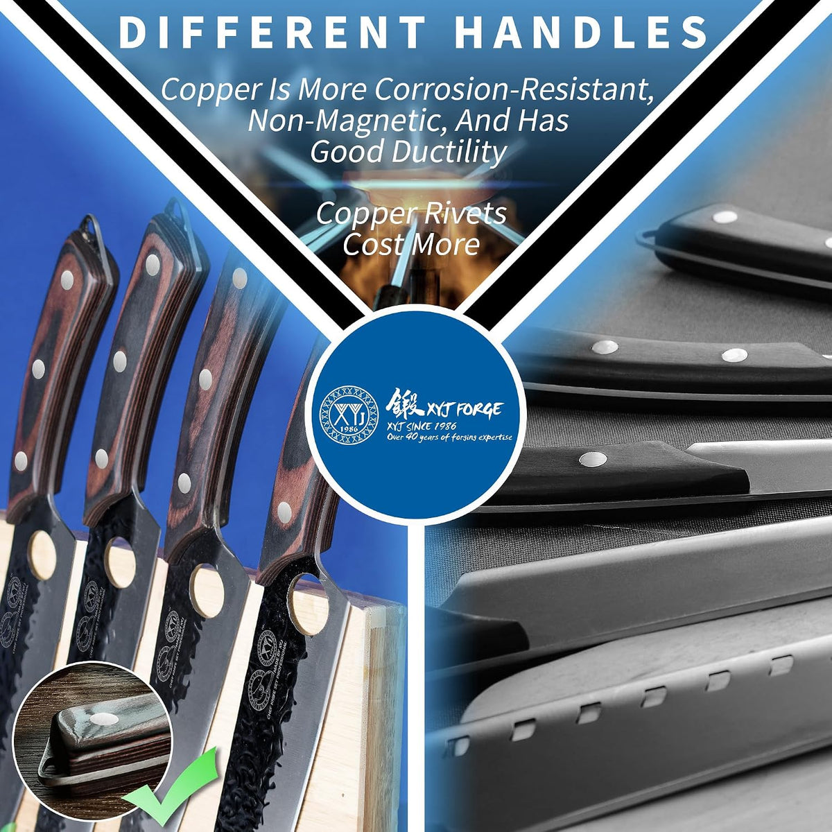 Professional Kitchen Knife Set with High-Carbon Steel Forged Blades