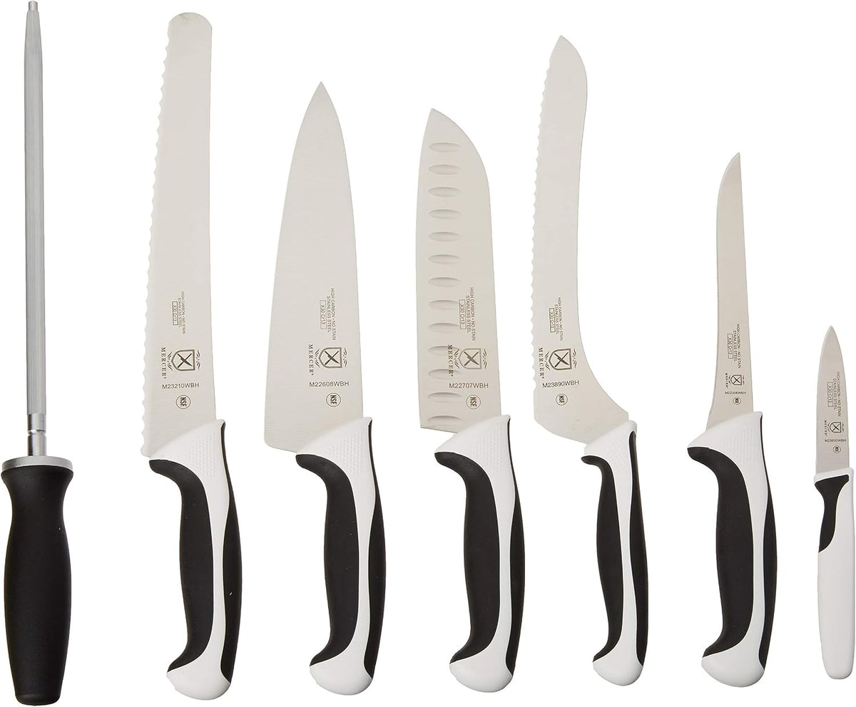 Millennia 8-Piece Knife Roll Set, Black Handles