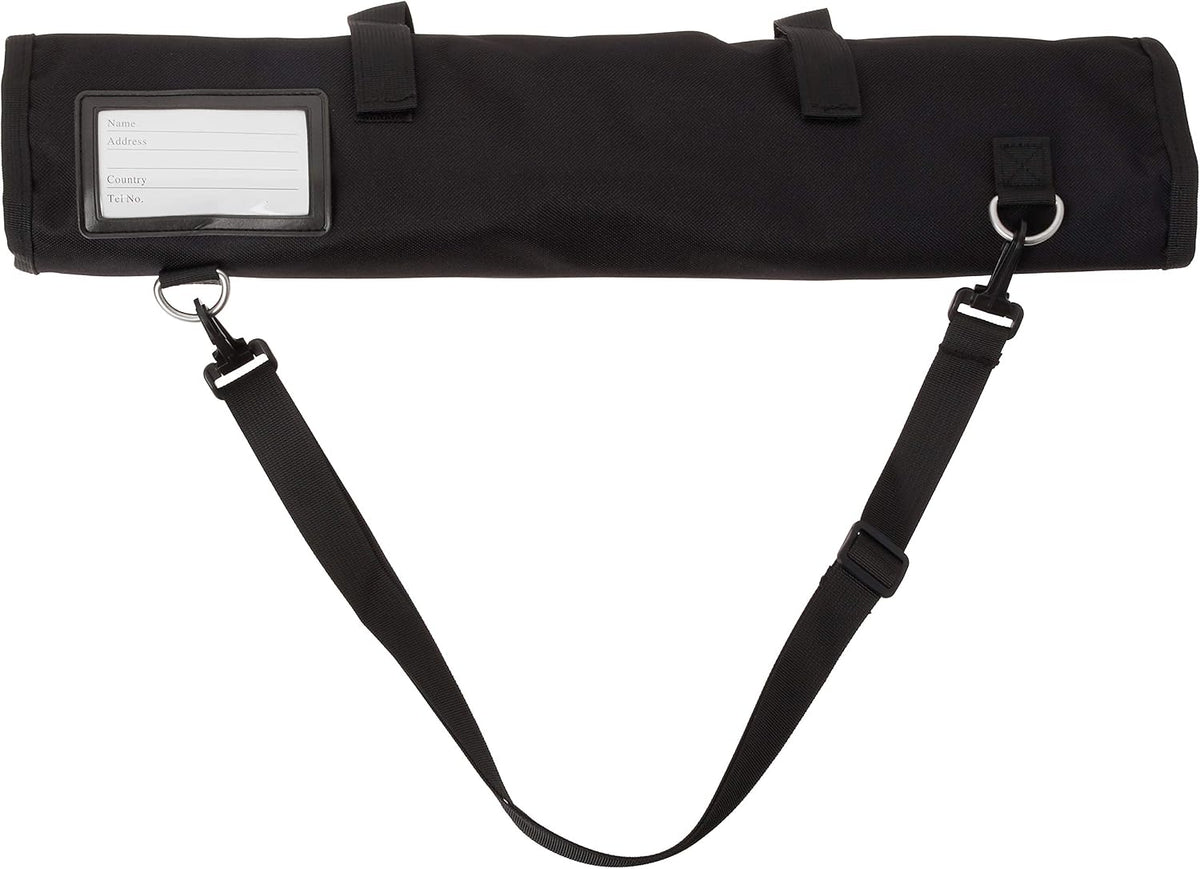 Millennia 8-Piece Knife Roll Set, Black Handles