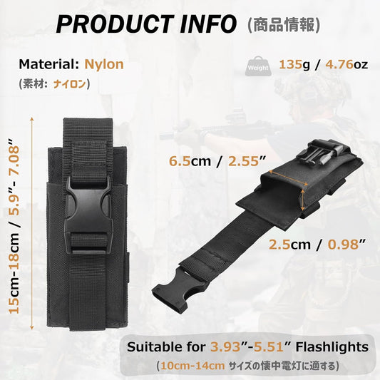 Azarxis Tactical Mini Belt Pouches, Multi-Purpose Small Battery Case Compact Utility EDC Card Slot Holder Waist Bags Military Molle Pack Sundries Storage Pack