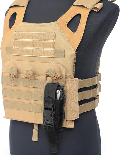 Azarxis Tactical Mini Belt Pouches, Multi-Purpose Small Battery Case Compact Utility EDC Card Slot Holder Waist Bags Military Molle Pack Sundries Storage Pack