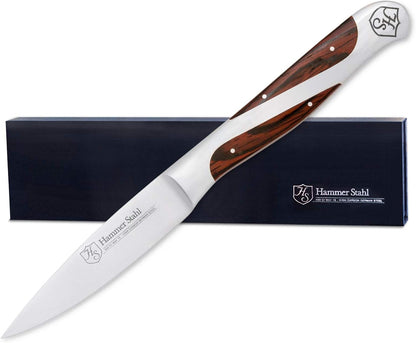 3.5 Inch Paring Knife | Versatile Fruit Knife for Garnishing, Peeling, and More | Small Kitchen Knife for Vegetables and Fruits | Ergonomic Quad-Tang Pakkawood Handle & Gift Box