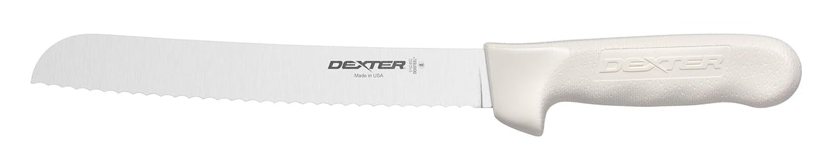 Sani-Safe Scalloped Bread Knife, Carbon Steel Blade, 8-Inch