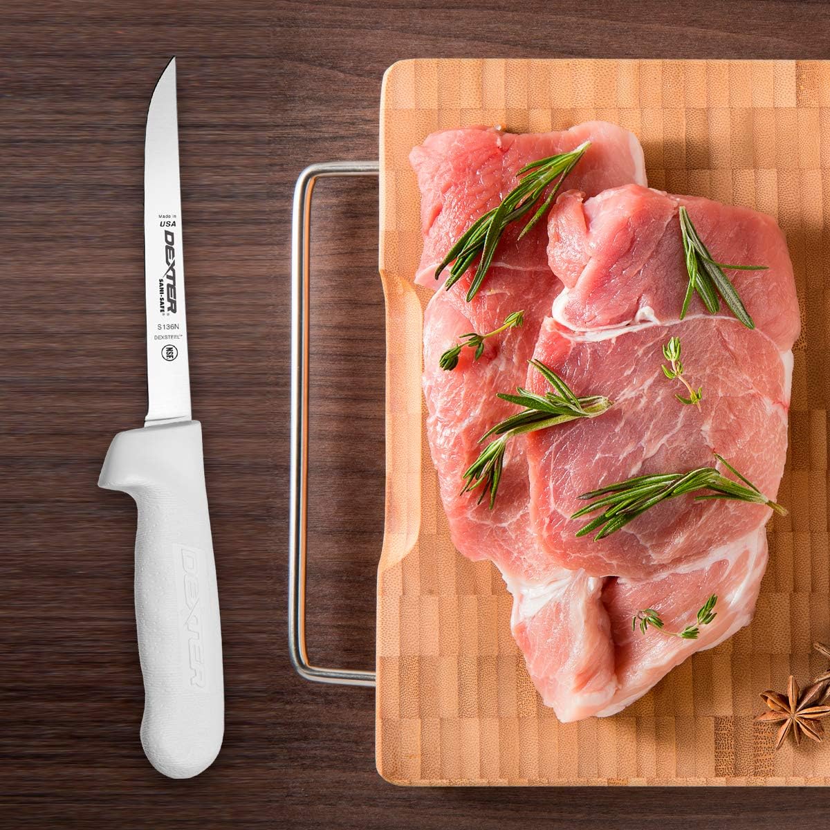Dexter-Russell 6" Narrow, Stiff Boning Knife, S136N-PCP, SANI-SAFE Series