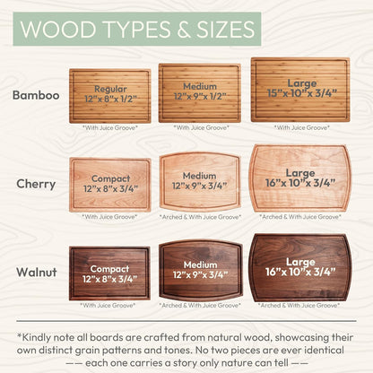 Custom Cutting Board, Personalized Cutting Board, Custom Wood Engraved Charcuterie Boards - Best Present for Wedding, Bridal Shower, Engagement, Anniversary, Housewarming, Gift Idea