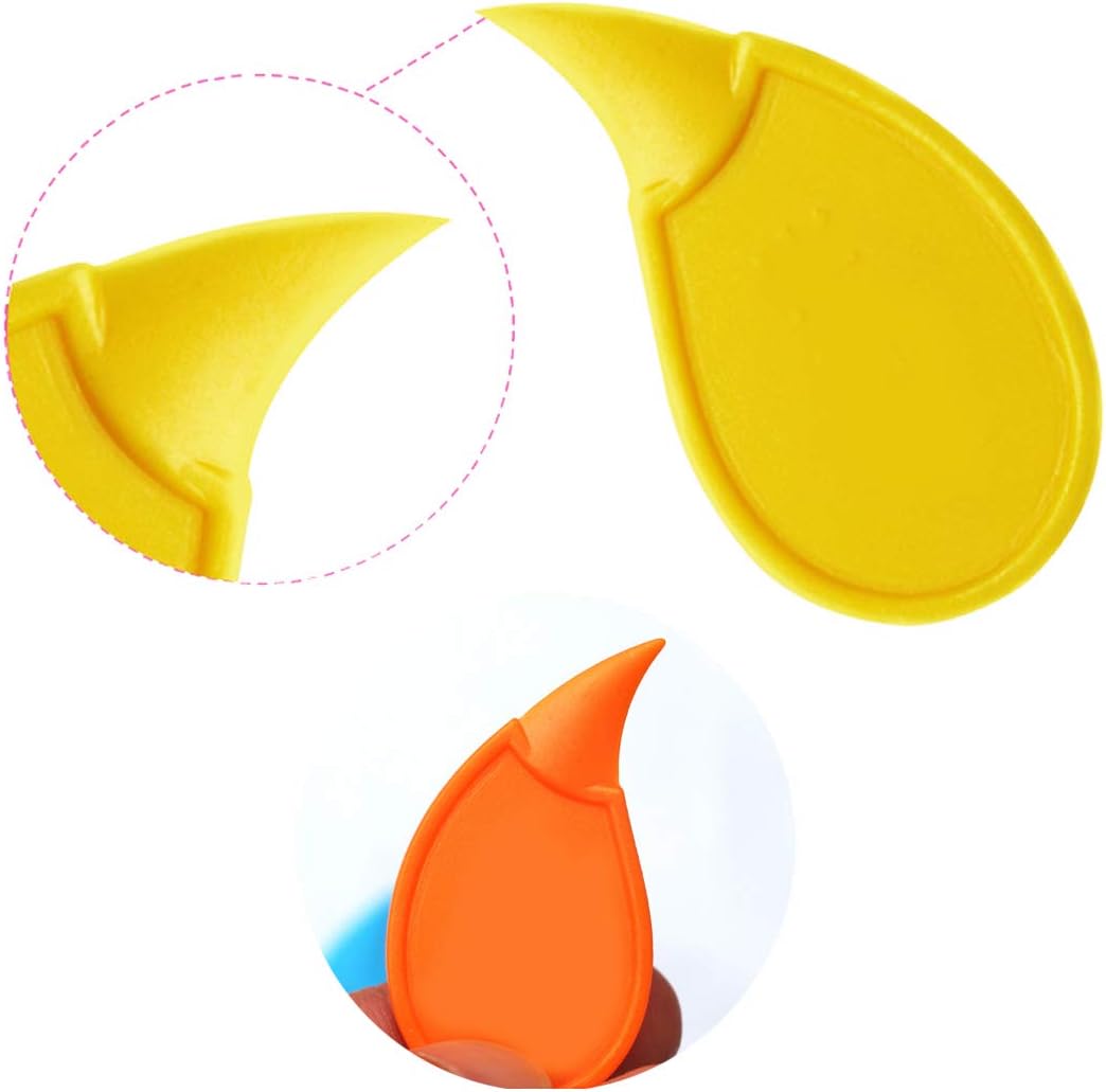 Orange Citrus Peelers, Set of 15 Plastic Easy Slicer Cutter Peeler Remover Opener Kitchen Accessories Knife Cooking Tool Kitchen Gadgets (Set A)