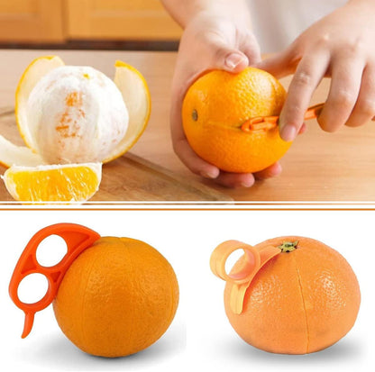 Orange Citrus Peelers, Set of 15 Plastic Easy Slicer Cutter Peeler Remover Opener Kitchen Accessories Knife Cooking Tool Kitchen Gadgets (Set A)