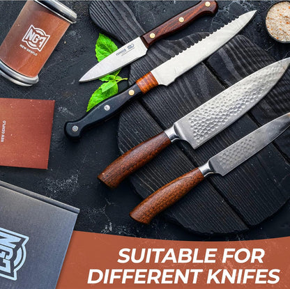 Rolling Knife Sharpener Kit with Diamond Discs, Multi Angle Magnetic Knife Sharpener Roller Tool for Kitchen and Pocket Knives Diamond&Ceramic Knife Sharpening System Set