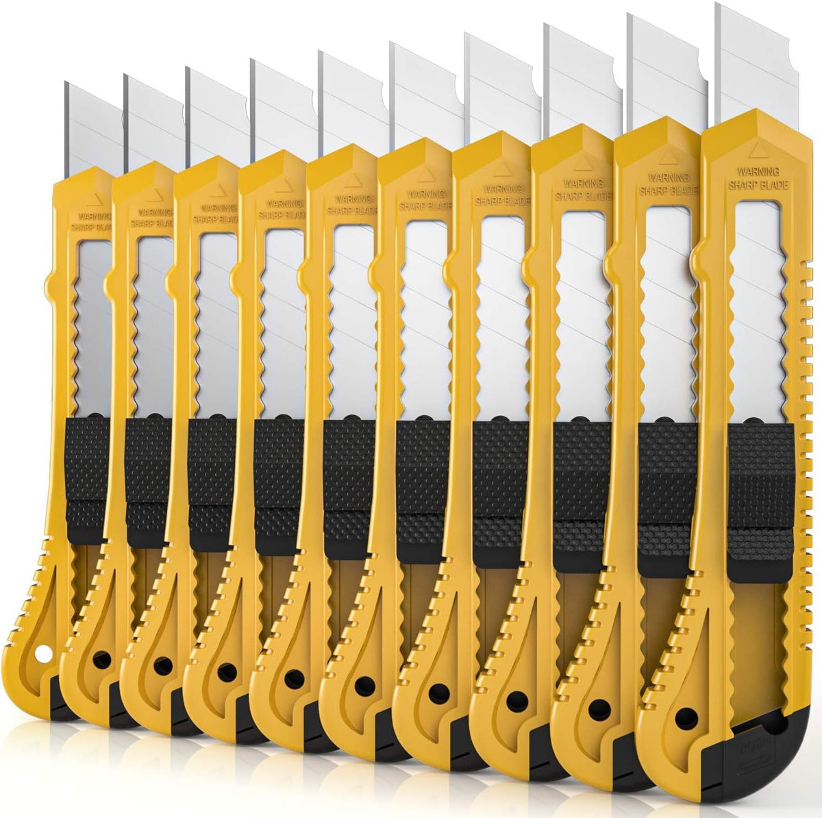Utility Knives with 30 PCS Extra Blades, Plastic Box Cutters