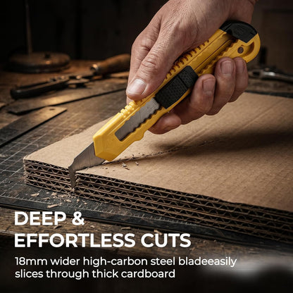 Utility Knives with 30 PCS Extra Blades, Plastic Box Cutters