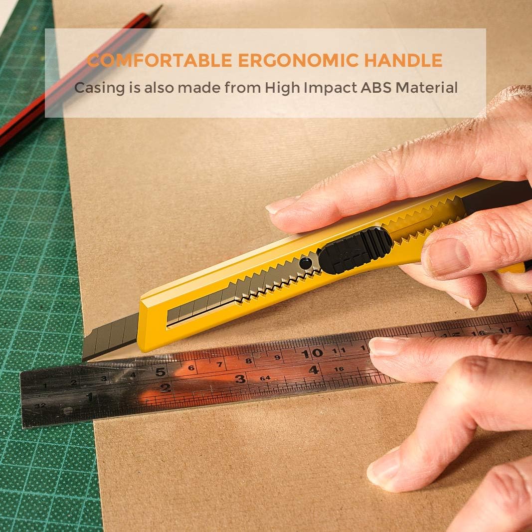 Utility Knives with 30 PCS Extra Blades, Plastic Box Cutters