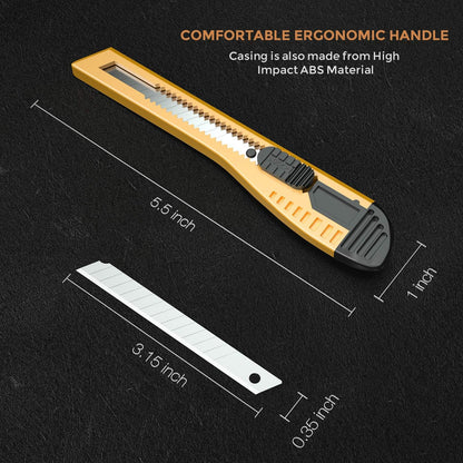 Utility Knives with 30 PCS Extra Blades, Plastic Box Cutters