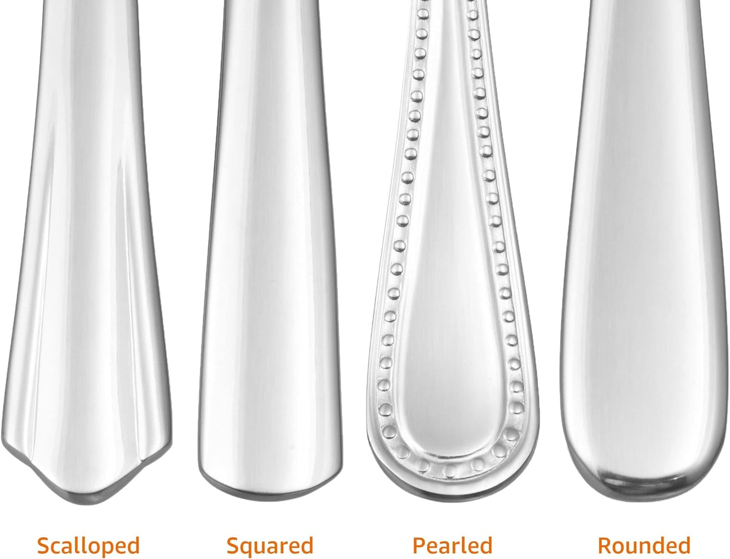 Stainless Steel Dinner Knives with Round Edge, Silverware, Table Knives, Restaurant Quality, Pack of 12, Silver
