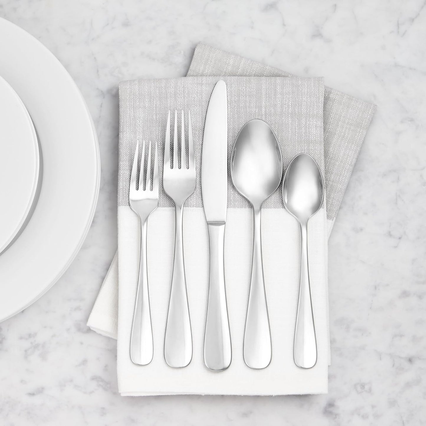 Stainless Steel Dinner Knives with Round Edge, Silverware, Table Knives, Restaurant Quality, Pack of 12, Silver