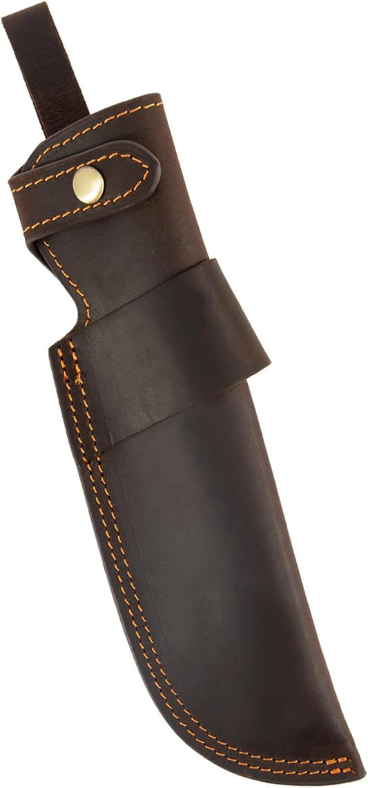 Knife Sheath,Leather Knife Sheath for Belt,Chef Knife Guard,Knife Holster for 5 inch Blade Knife,Knife Holder,Knife Cover Sleeve,EDC Belt Organizer,Sheath for Chef Meat Cleaver,Gifts for Men