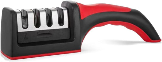 3 Stage Portable Knife Sharpener Sharpening Tool, Anti-slip,Easy To Repair,Restore and Polish Blades