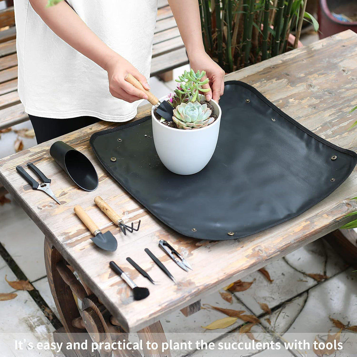 5 Pcs Succulent Tools, Mini Garden Tools, Small Indoor Plant Repotting Set | Pruning Scissors as Plant Accessories, Gardening Hand Tools Kit for Seedling Soil,Caring Succulent,Houseplant,Bonsai