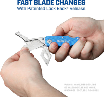 12514 Lock Back Utility Knife with Aluminum Handle