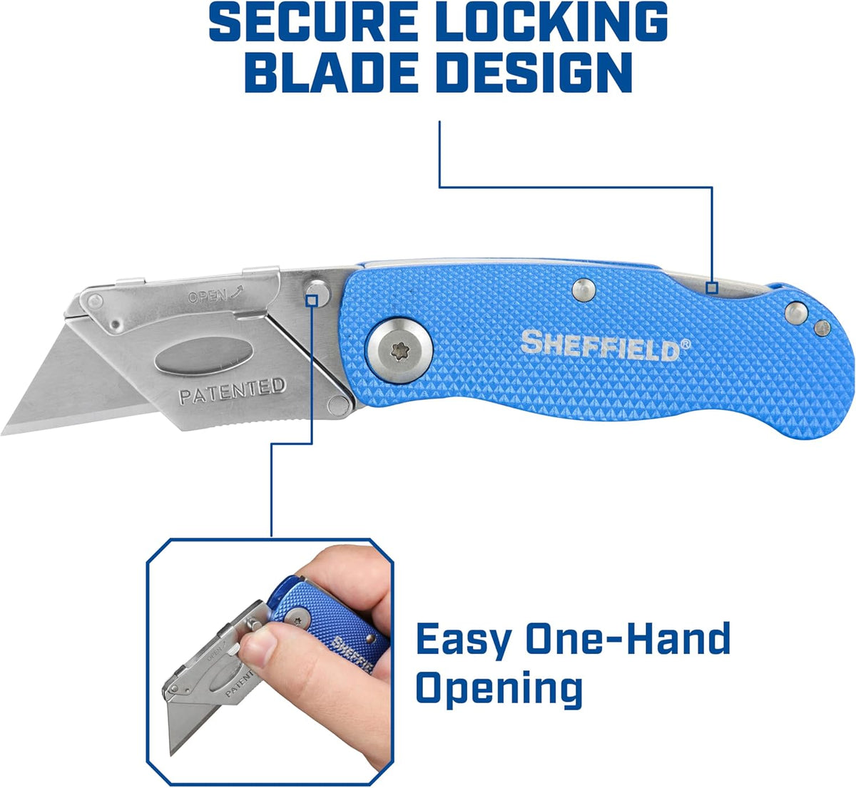12514 Lock Back Utility Knife with Aluminum Handle