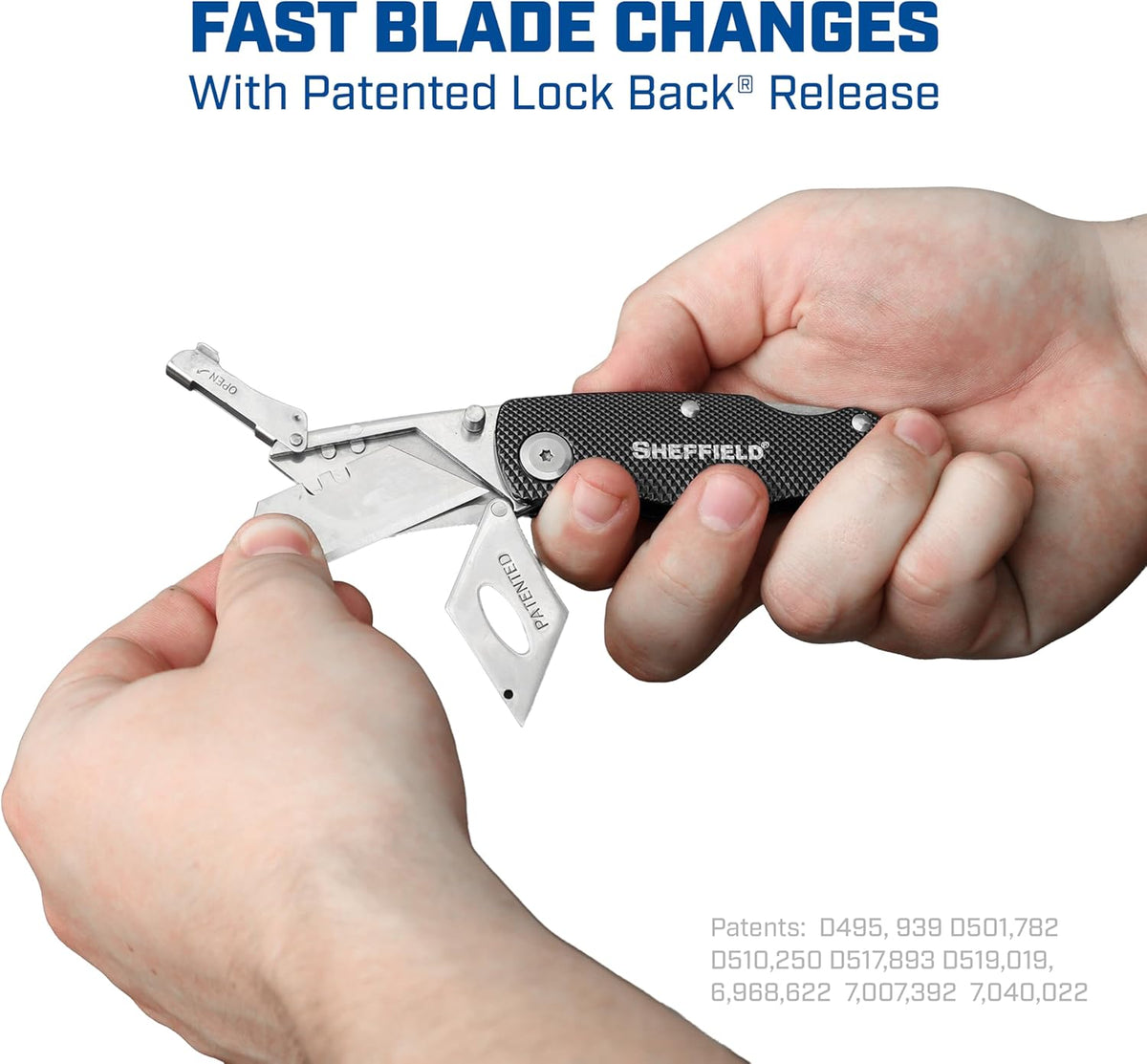 12514 Lock Back Utility Knife with Aluminum Handle