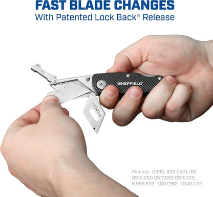 12514 Lock Back Utility Knife with Aluminum Handle