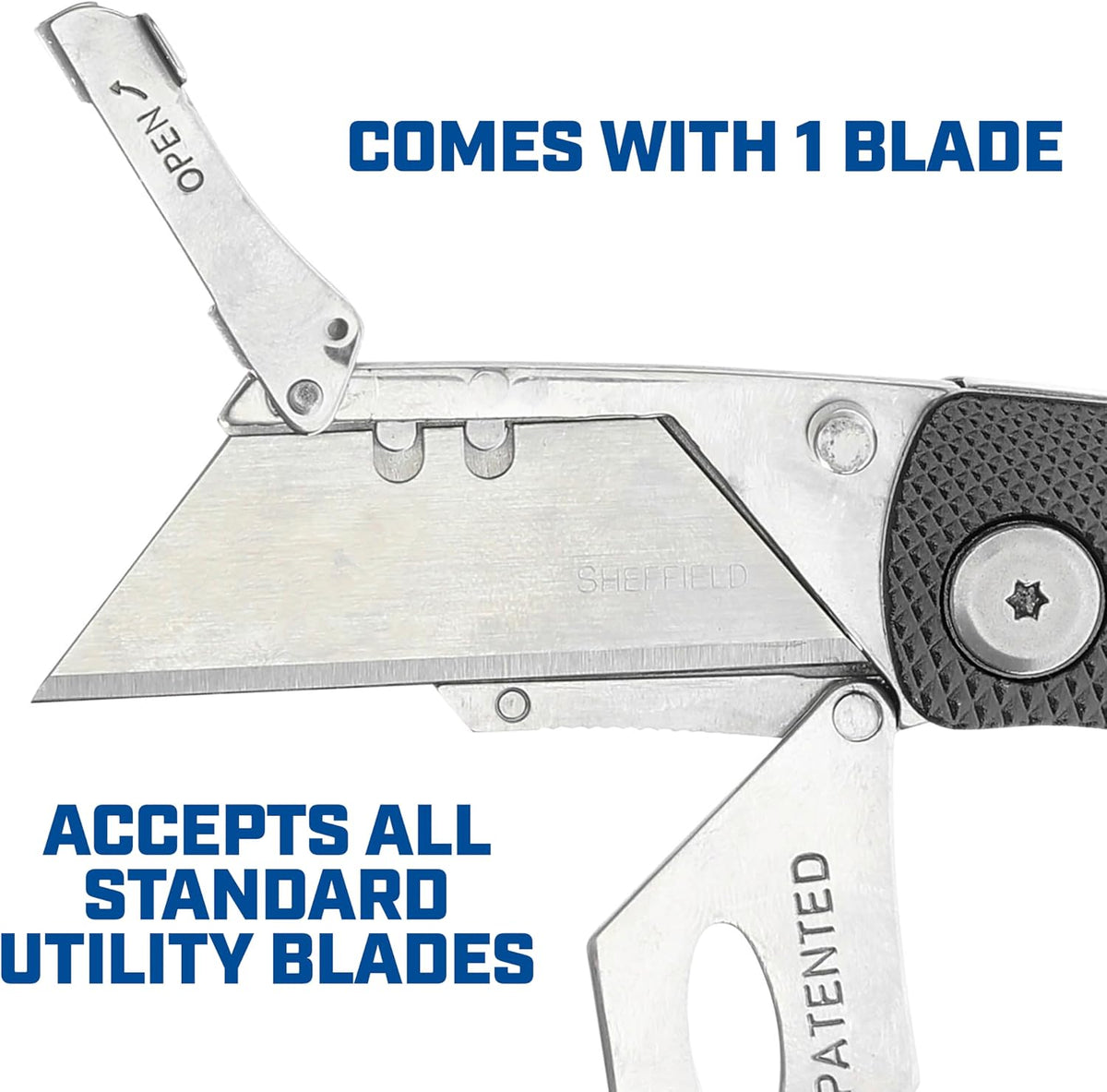 12514 Lock Back Utility Knife with Aluminum Handle