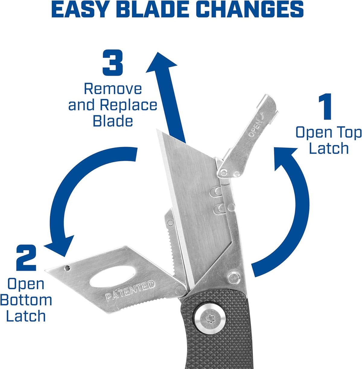 12514 Lock Back Utility Knife with Aluminum Handle