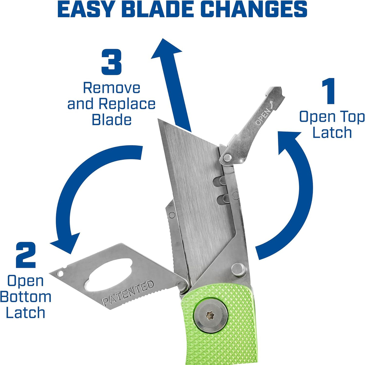 12514 Lock Back Utility Knife with Aluminum Handle