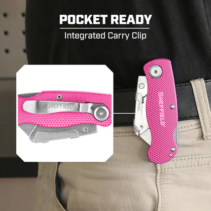 12514 Lock Back Utility Knife with Aluminum Handle