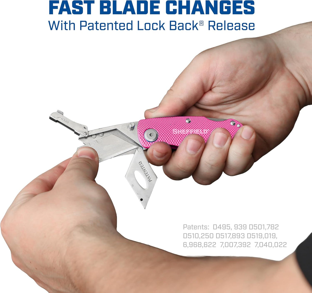 12514 Lock Back Utility Knife with Aluminum Handle