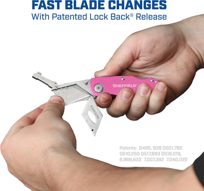 12514 Lock Back Utility Knife with Aluminum Handle