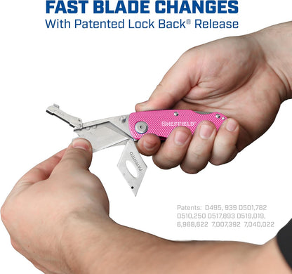 12514 Lock Back Utility Knife with Aluminum Handle